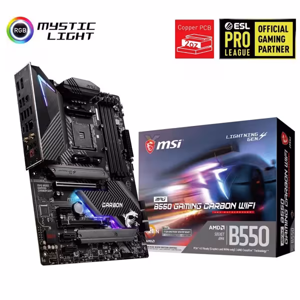 مادربرد ام اس آی مدل MPG B550 GAMING CARBON WIFI