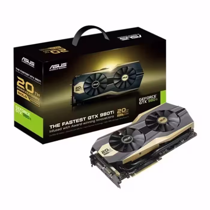 کارت گرافیک ایسوس GTX 980 Ti 20th Anniversary Gold Edition