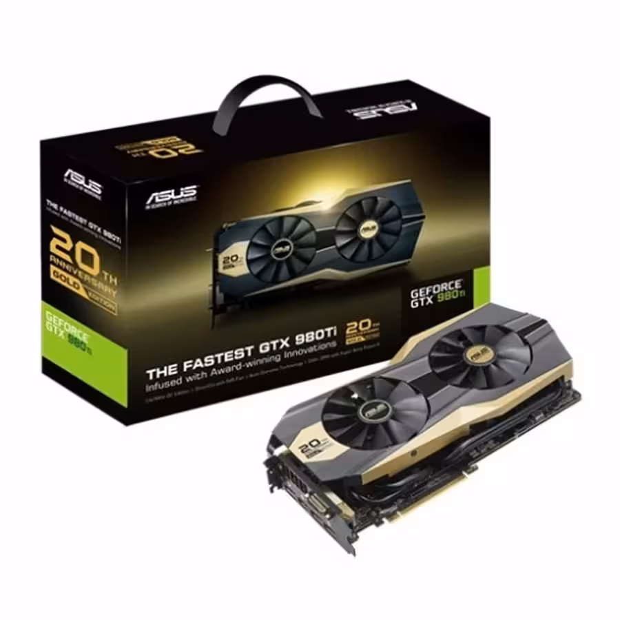 کارت گرافیک ایسوس GTX 980 Ti 20th Anniversary Gold Edition