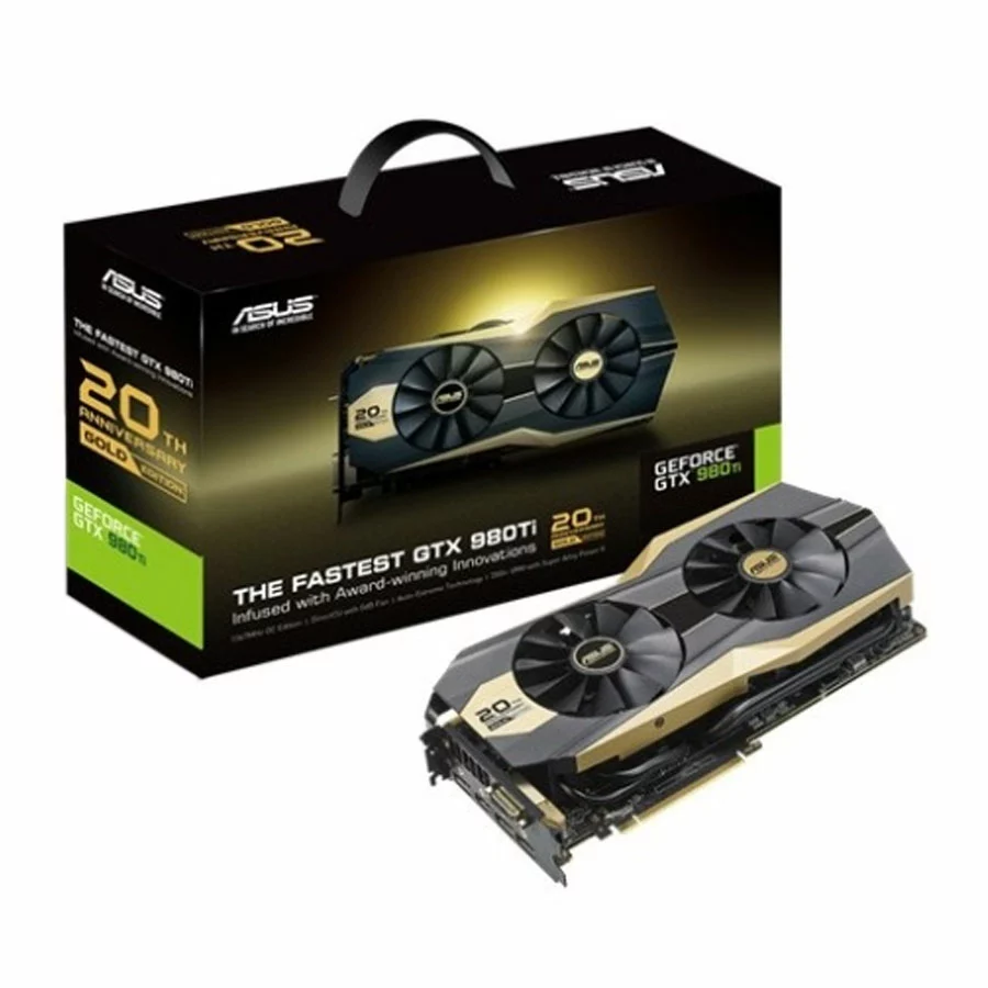 کارت گرافیک ایسوس GTX 980 Ti 20th Anniversary Gold Edition