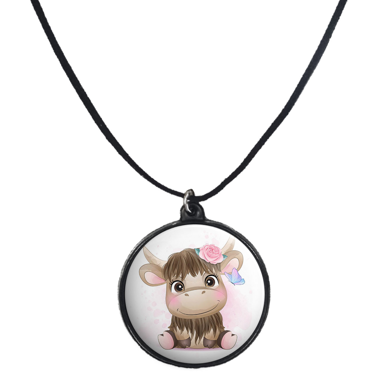 گردنبند پرمانه طرح حیوانات کیوت کد pmb.21388 مدل دو طرفه