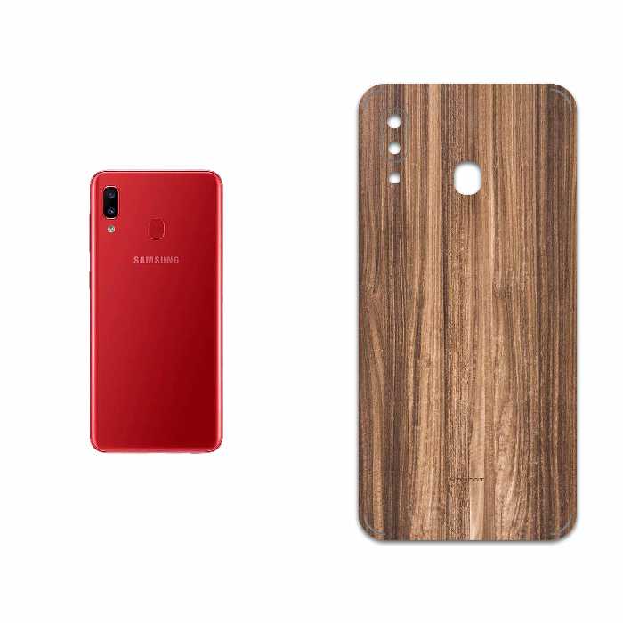 برچسب پوششی ماهوت مدل Light Walnut Wood مناسب برای گوشی موبایل سامسونگ Galaxy A20