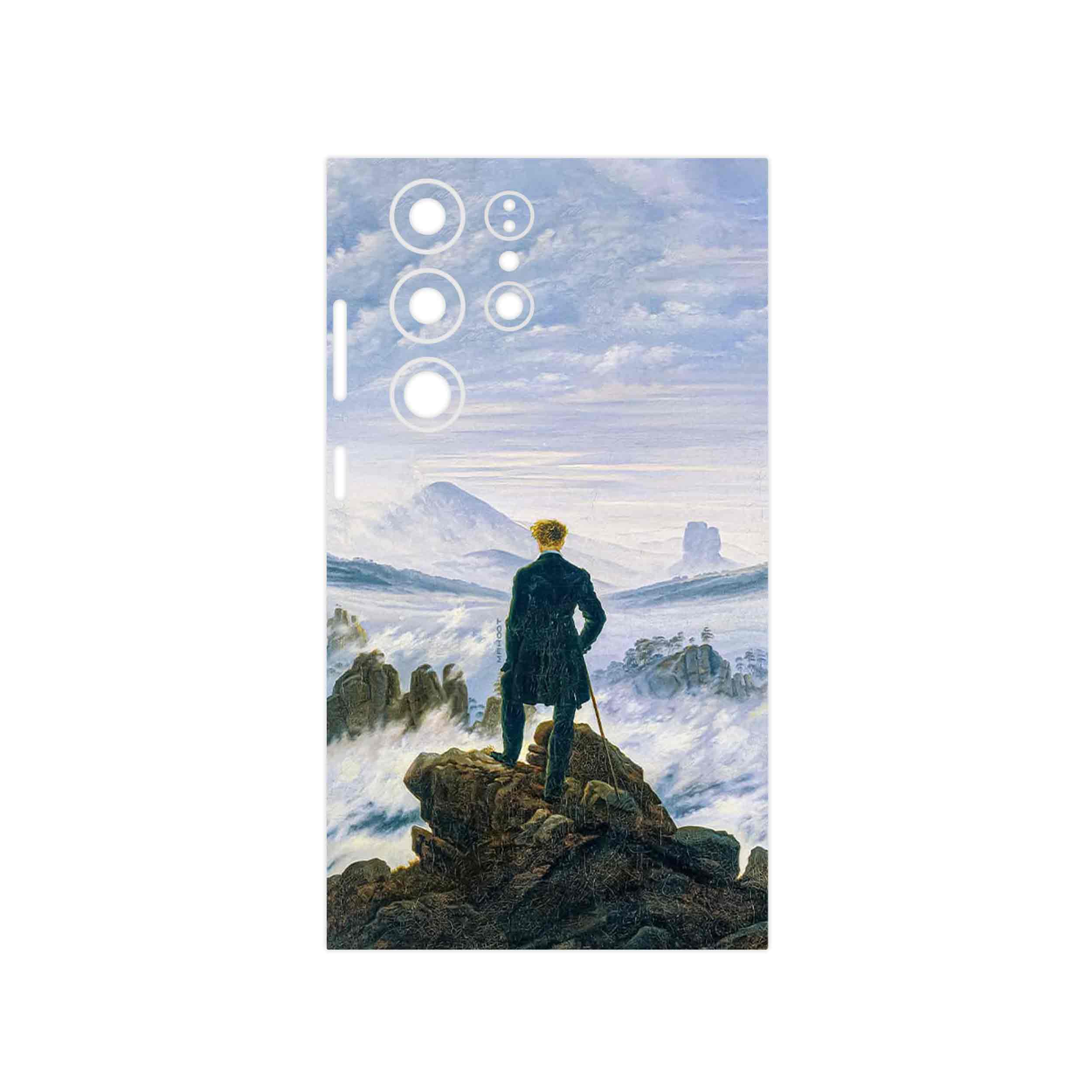 برچسب پوششی ماهوت مدل Wanderer above the Sea of Fog مناسب برای گوشی موبایل سامسونگ Galaxy S23 Ultra