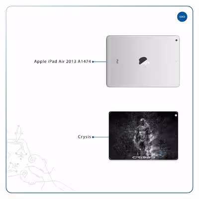 برچسب پوششی ماهوت مدل Crysis مناسب برای تبلت اپل iPad Air 2013 A1474