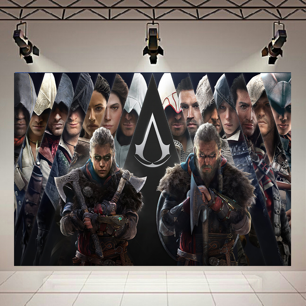 تابلو بوم طرح گیم مدل Assassins Creed Valhalla کد AR2432