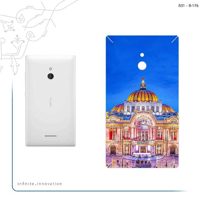 برچسب پوششی ماهوت مدل Mexico City مناسب برای گوشی موبایل نوکیا XL