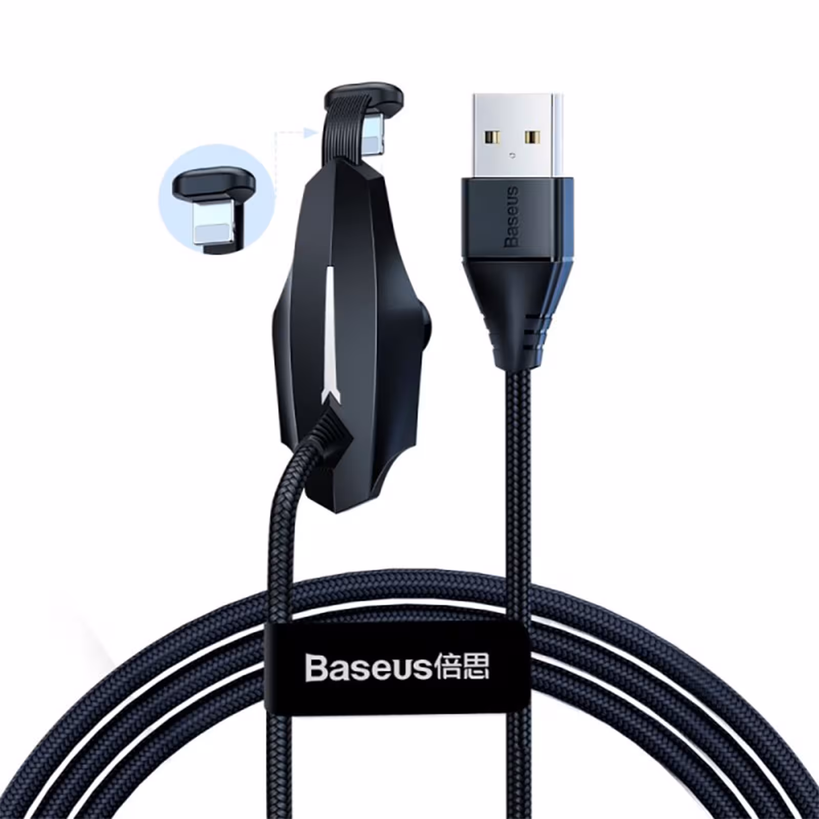 کابل لایتنینگ بیسوس Baseus Stylish Colorful Sucker CALXA-A01 طول 1.2 متر و توان 2.4 آمپر