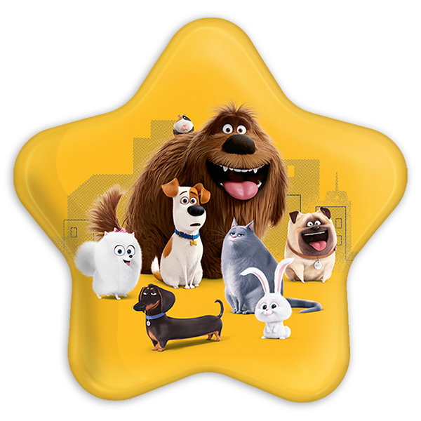 پیکسل خندالو طرح زندگی پنهان حیوانات خانگی مدل ستاره ای کد 10671