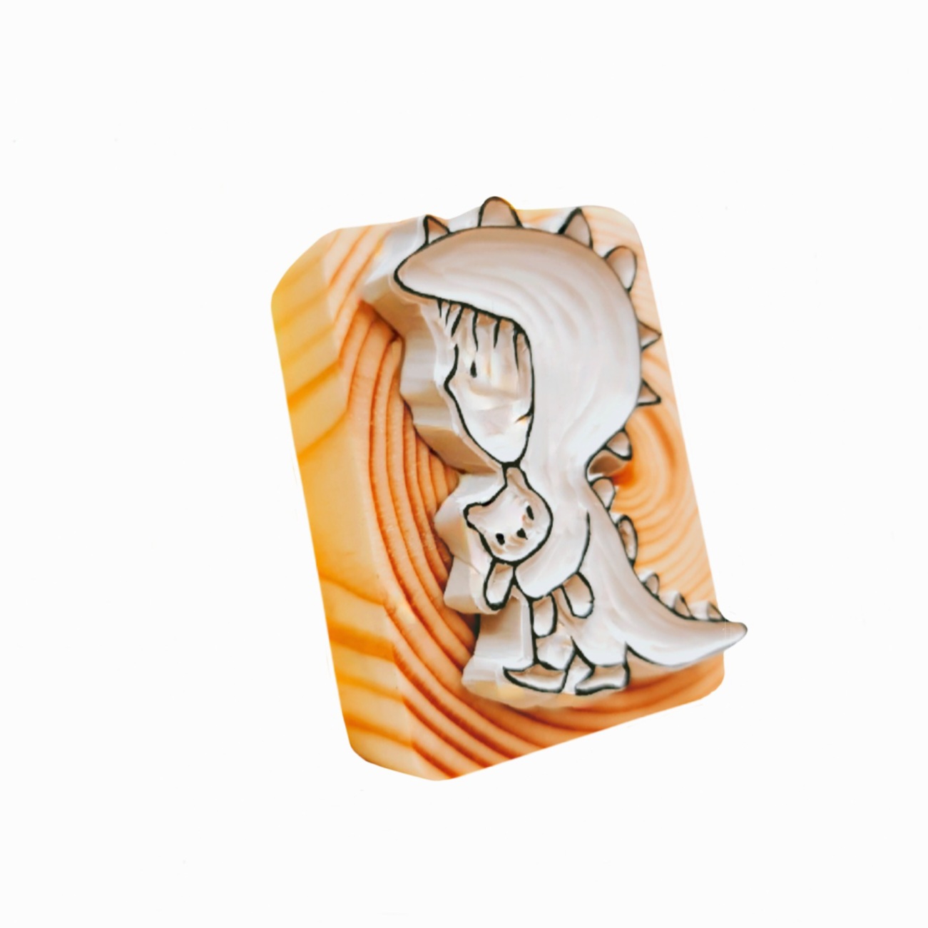 مهر طرح پسرک و دایناسور فانتزی کد 1024