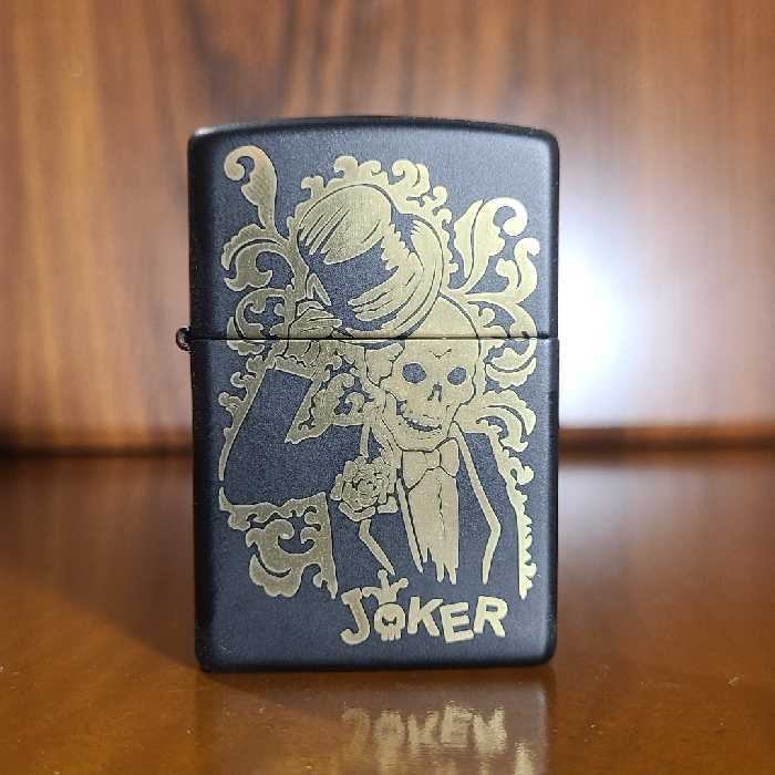 فندک زیپو اورجینال طرح جوکر اسکلتی