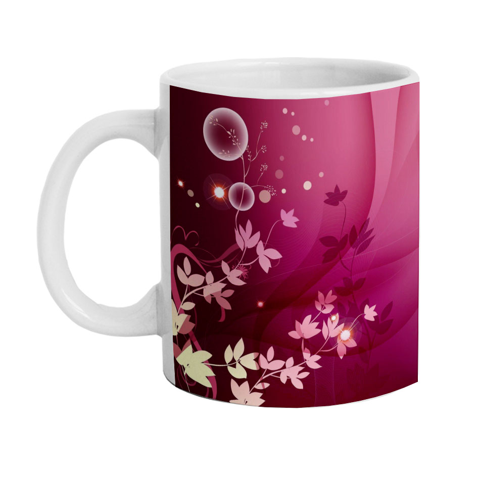 ماگ دارلی طرح گل مدل DarlyM387