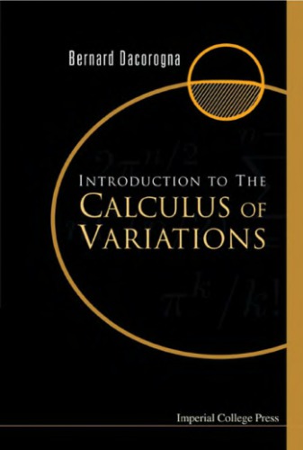 خرید و دانلود نسخه کامل کتاب Introduction To The Calculus Of Variations