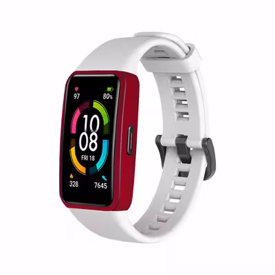 برچسب ماهوت طرح Matte Warm Red مناسب برای ساعت هوشمند هوآوی band 6