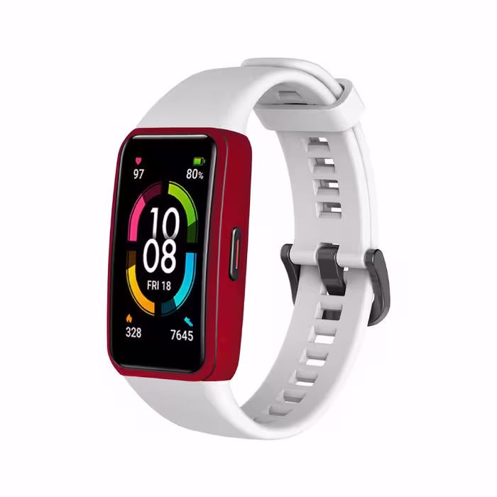 برچسب ماهوت طرح Matte Warm Red مناسب برای ساعت هوشمند هوآوی band 6