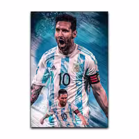 تابلوشاسی گوفی مدل لیونل مسی بازیکن فوتبال تیم آرژانتین طرح Lionel Messi Football Player کد RGNT52 | دنیای قاب