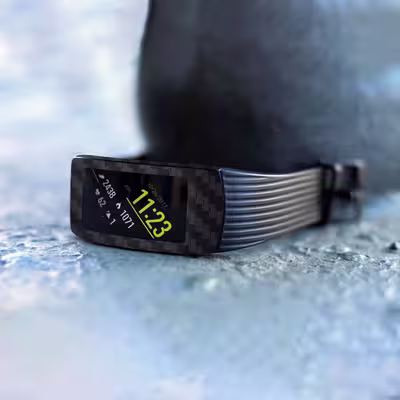 برچسب ماهوت طرح Carbon-Fiber مناسب برای ساعت هوشمند سامسونگ Galaxy Gear Fit 2 Pro
