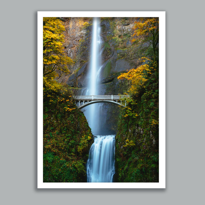 تابلو مدل طبیعت طرح آبشار کد LA-G10343-2 | دنیای قاب