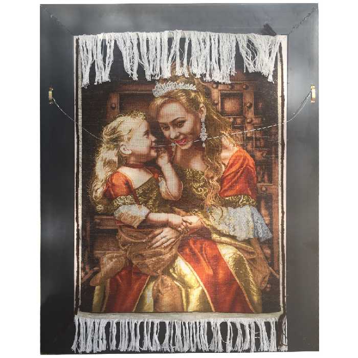 تابلو فرش دستبافت طرح مهر مادر