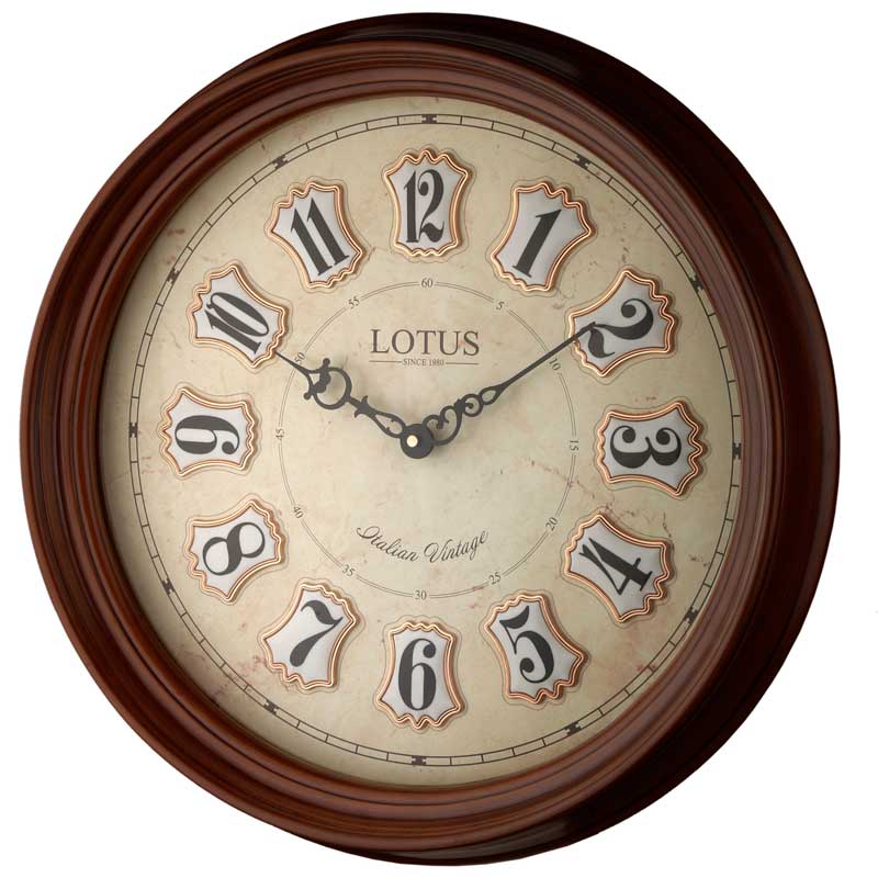 ساعت ديواری چوبی لوتوس کد محصول: 7033-HARBURG