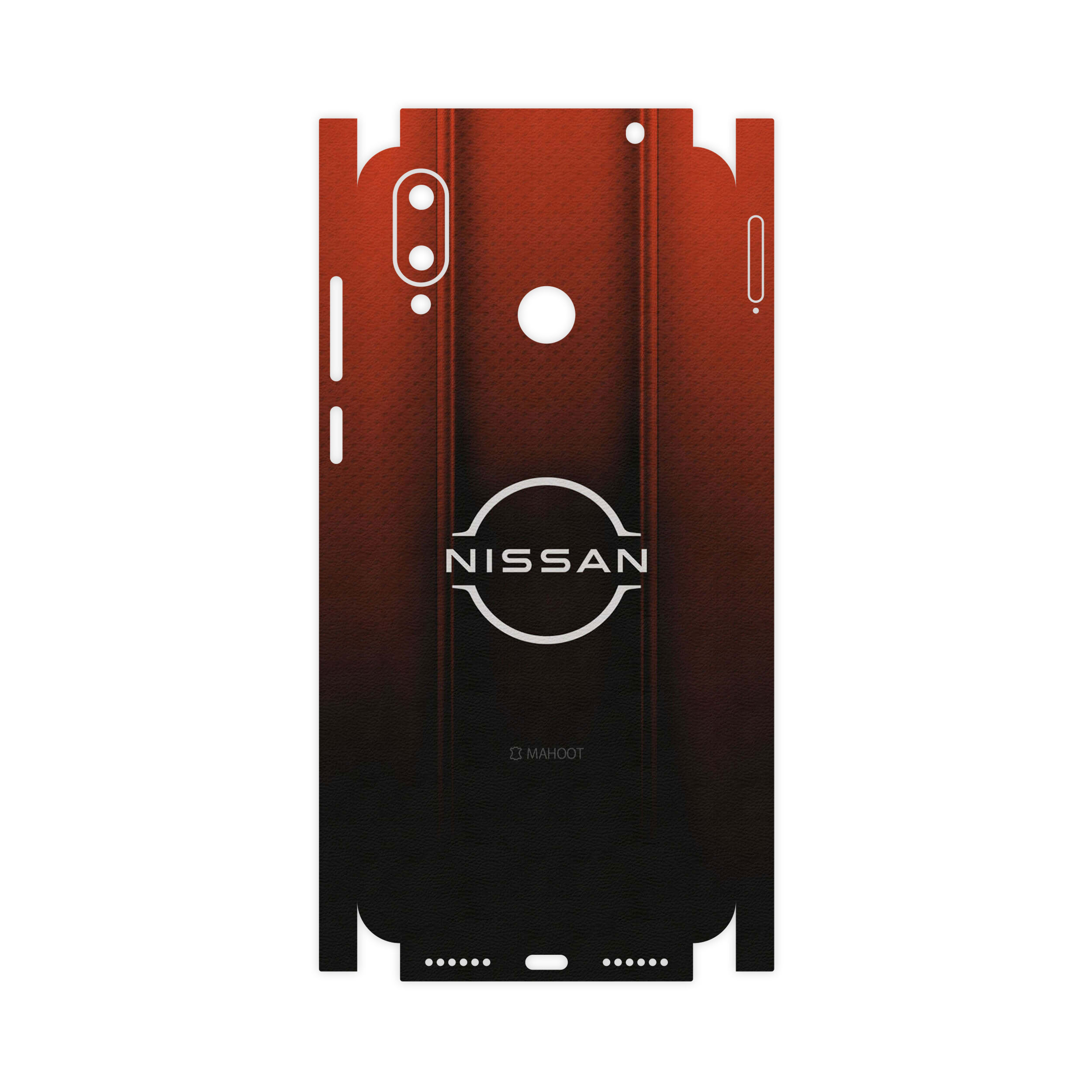 برچسب پوششی ماهوت مدل Nissan-Logo-FullSkin مناسب برای گوشی موبایل جی پلاس Q10