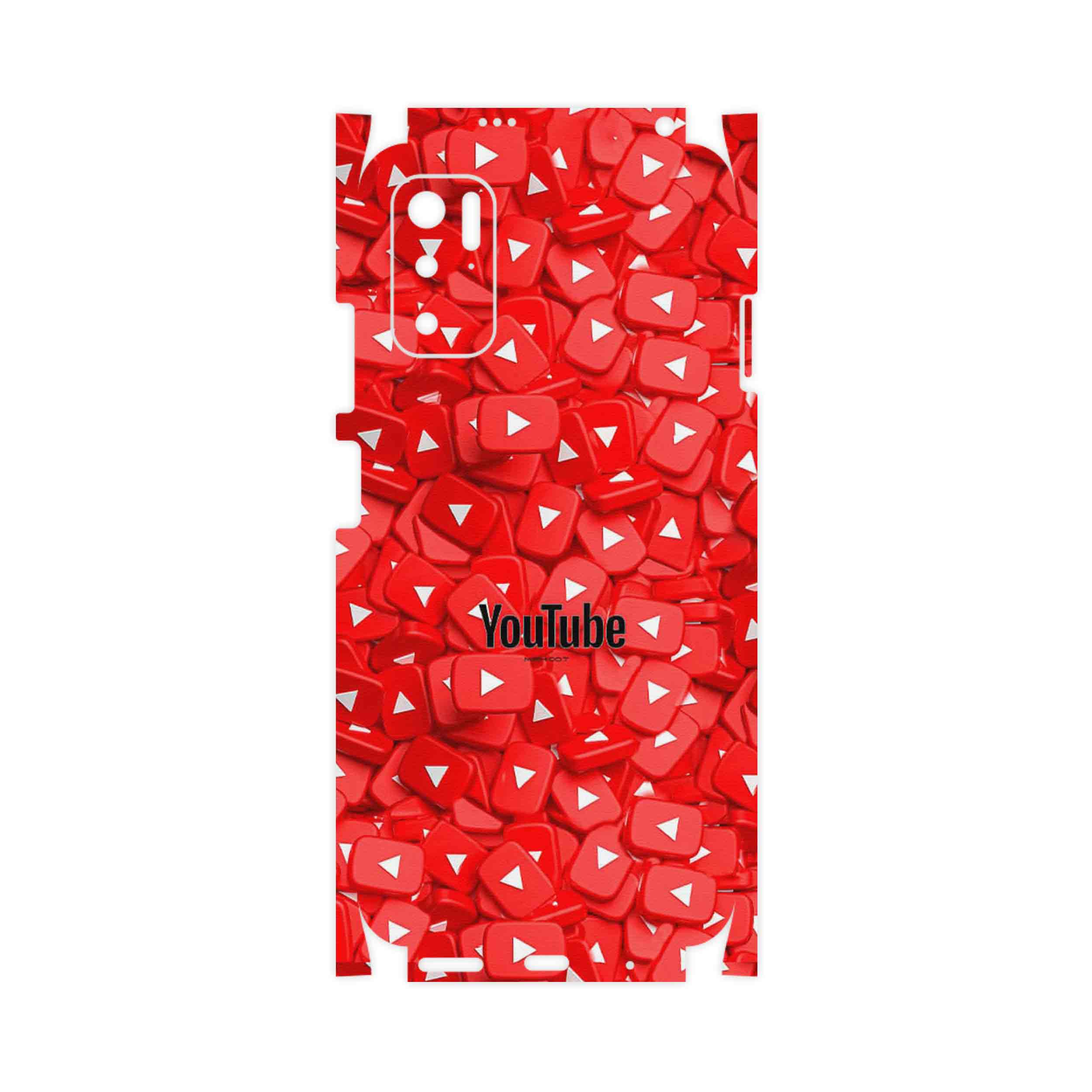 برچسب پوششی ماهوت مدل Youtube-FullSkin مناسب برای گوشی موبایل شیائومی Poco M3 Pro 5G