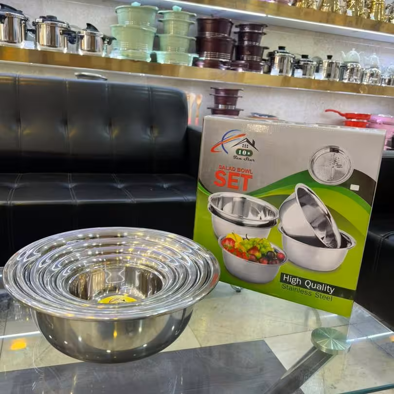 سرویس لگن استیل 5 پارچه