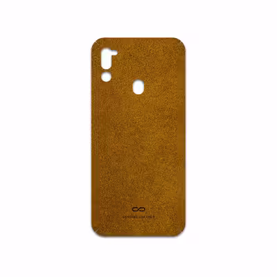 برچسب پوششی ماهوت مدل Brown-Chamois-Leather مناسب برای گوشی موبایل سامسونگ Galaxy M21 (2021) Edition