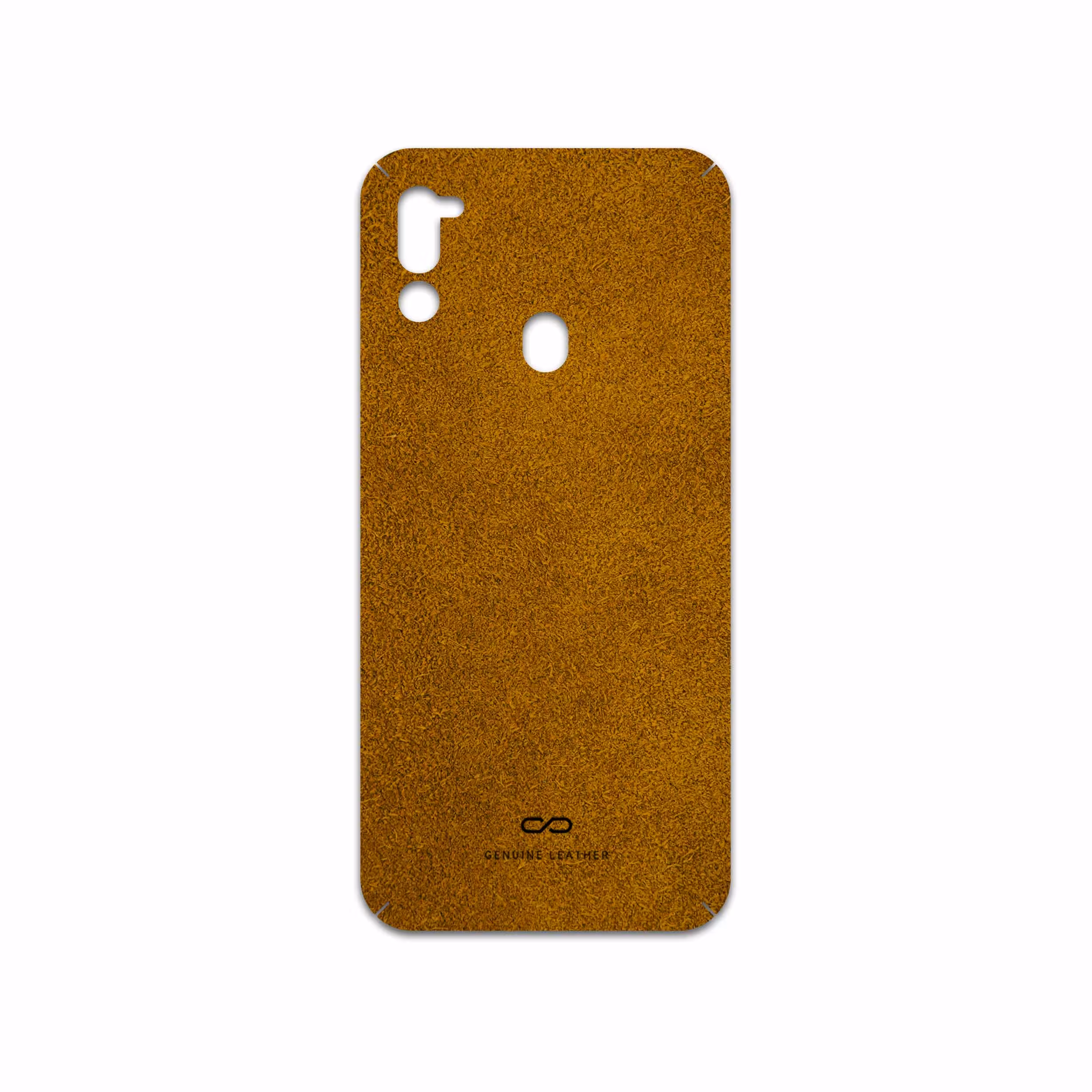 برچسب پوششی ماهوت مدل Brown-Chamois-Leather مناسب برای گوشی موبایل سامسونگ Galaxy M21 (2021) Edition