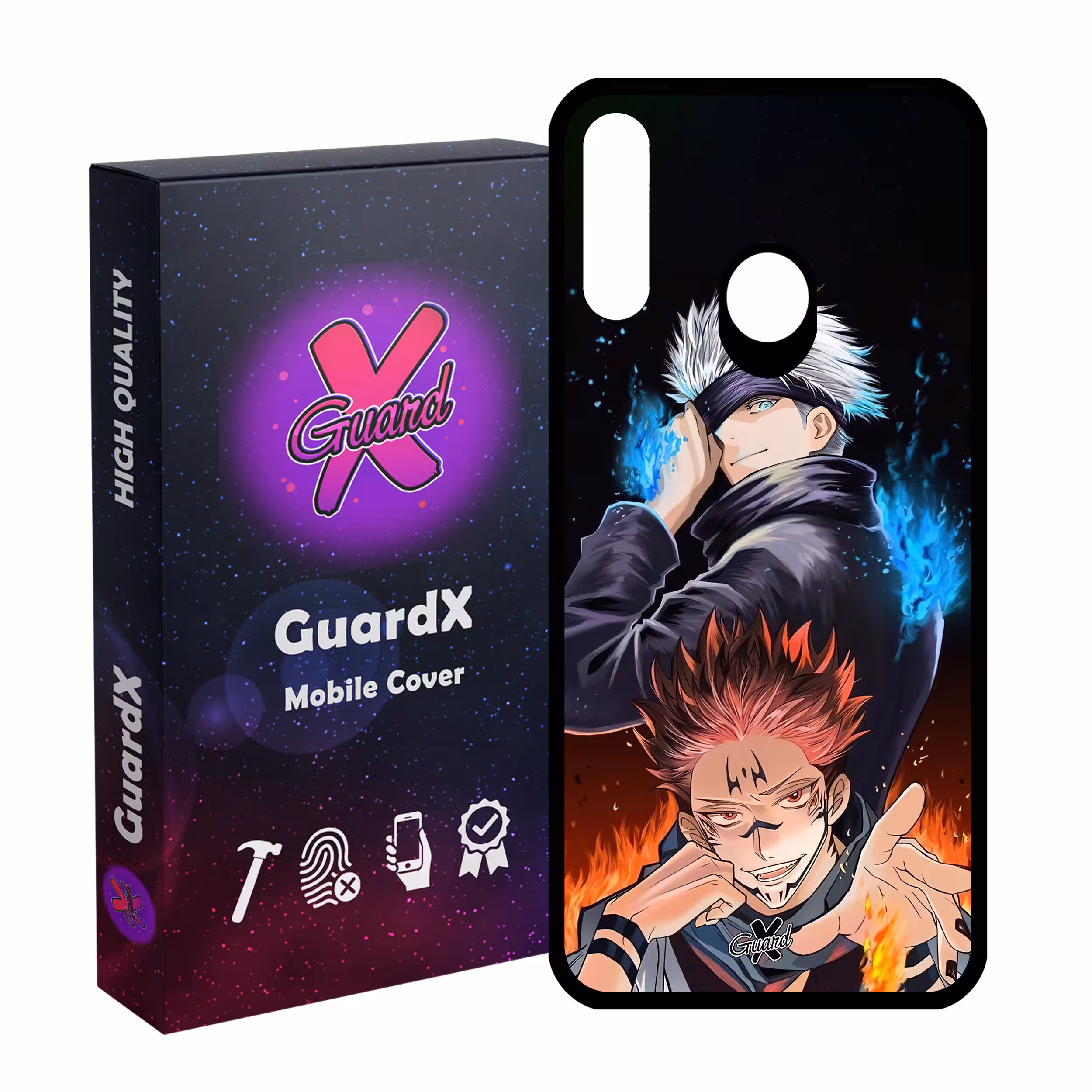 کاور گارد ایکس طرح جوجوتسو کایسن انیمه مدل Glass10572 مناسب برای گوشی موبایل سامسونگ Galaxy A20s