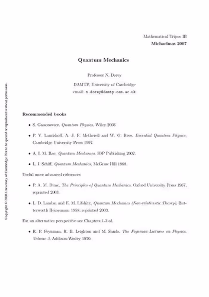 خرید و دانلود نسخه کامل کتاب Quantum Mechanics