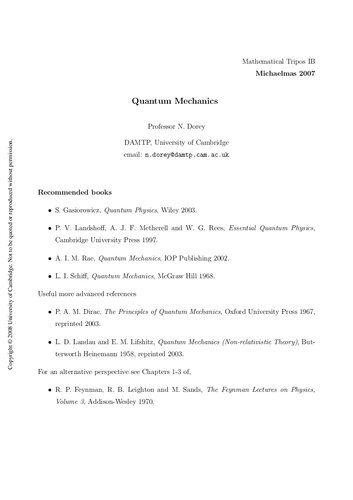 خرید و دانلود نسخه کامل کتاب Quantum Mechanics