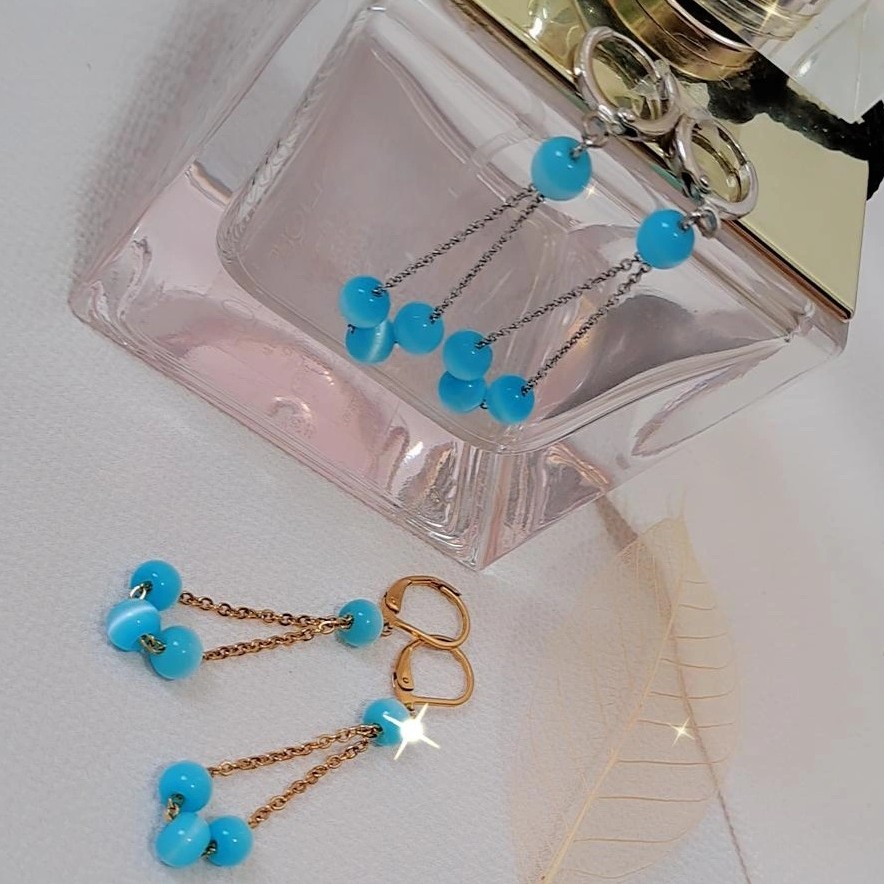 گوشواره سنگ آبی