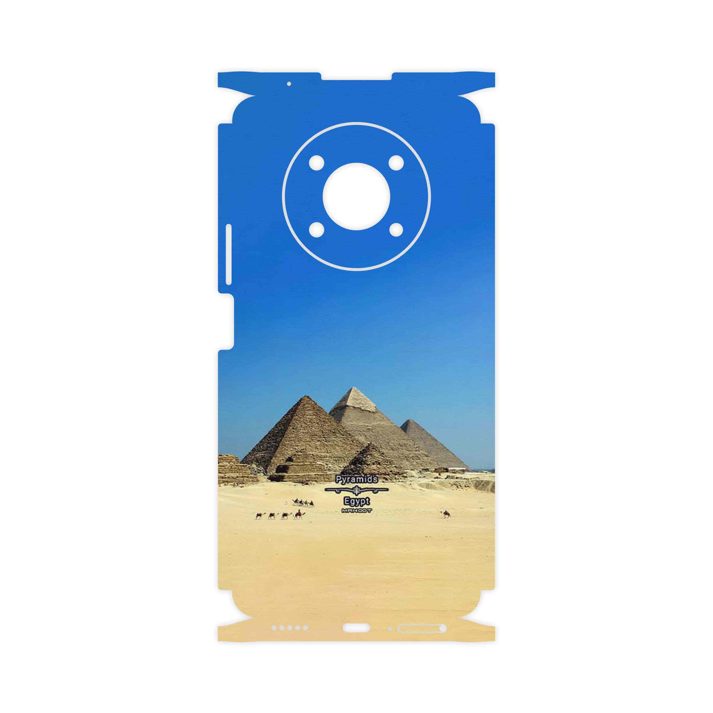برچسب پوششی ماهوت مدل Pyramids of Egypt-FullSkin مناسب برای گوشی موبایل آنر X9 5G