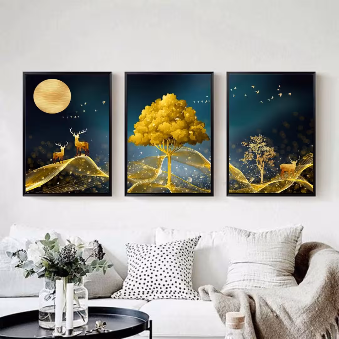 تابلو دکوراتیو کد 2588 مجموعه 3 عددی