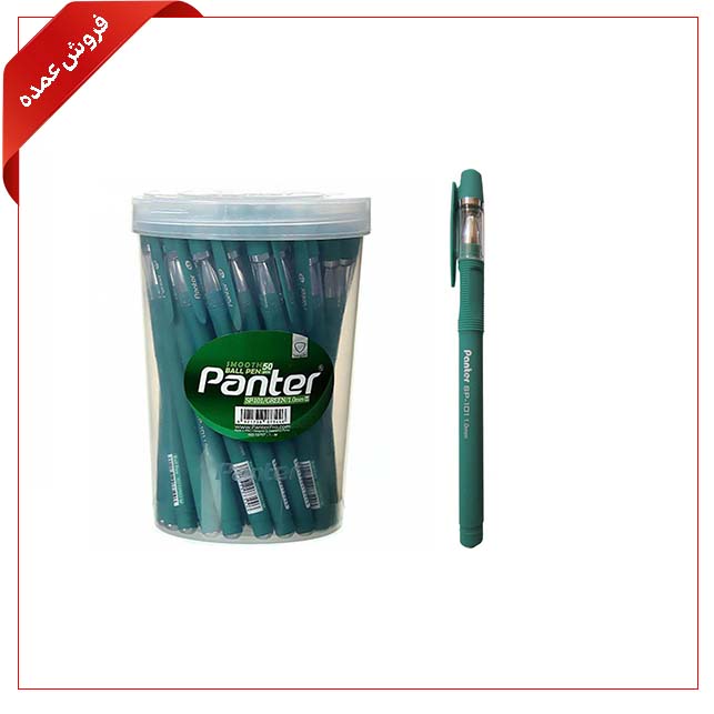 خودکار سبز پنتر 1 میل کد SP-101 بسته 50 عددی
