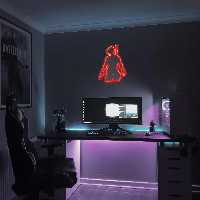 چراغ دیواری نئون دیزاین طرح Pubg_RD