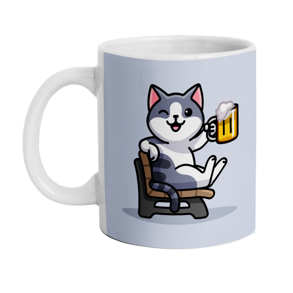 ماگ دارلی طرح فانتزی گربه مدل MG1600