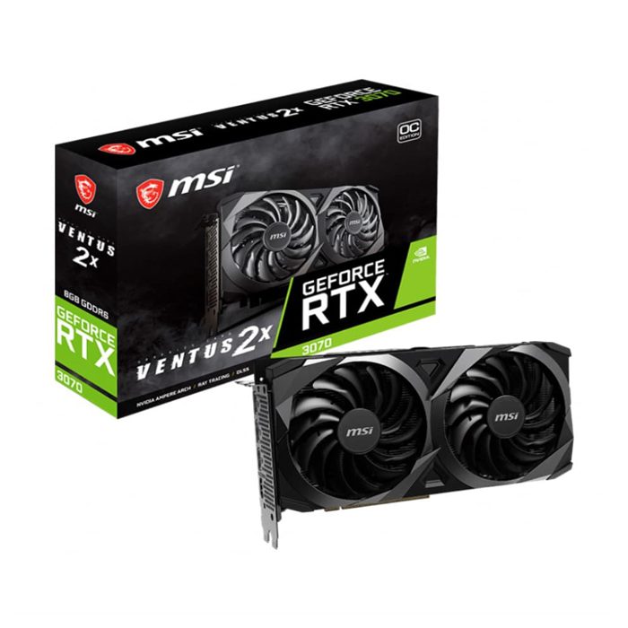 کارت گرافیک ام اس ای RTX 3070 Ventus 2X 8Gb OC