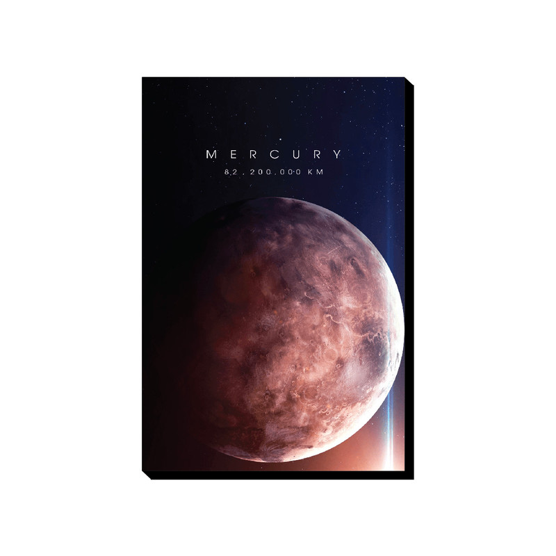 تابلو شاسی مدل ناسا و فضا طرح سیاره عطارد کد nasa-jm27 | دنیای قاب