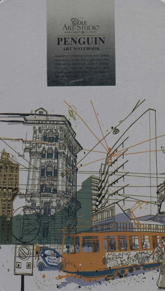 دفتر طراحی کاغذ ترکیبی پنگوئن (کد 978)،(فلزی) - ناشربوک | خرید آنلاین کتاب