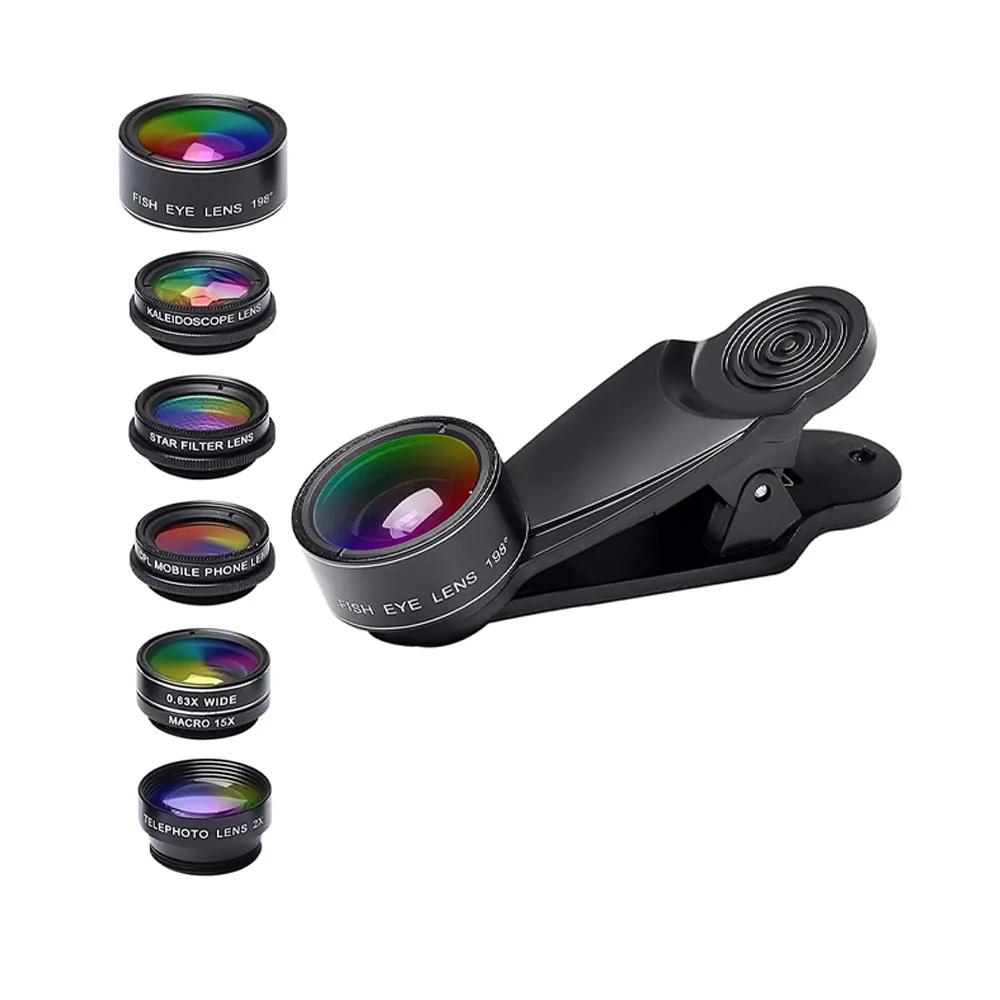 لنز کلیپسی موبایل زومی مدل XH-700 مجموعه 7 عددی