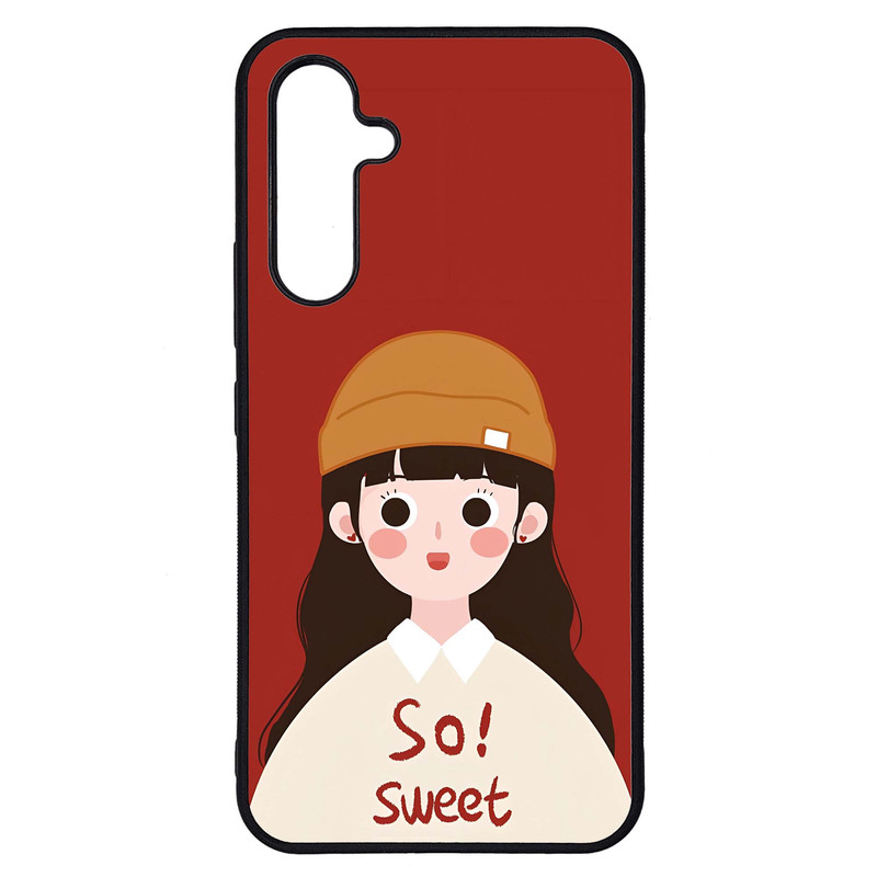 کاور طرح دختر کد G-101 مناسب برای گوشی موبایل سامسونگ Galaxy A54 / A54 5G | دیجی قاب دونی