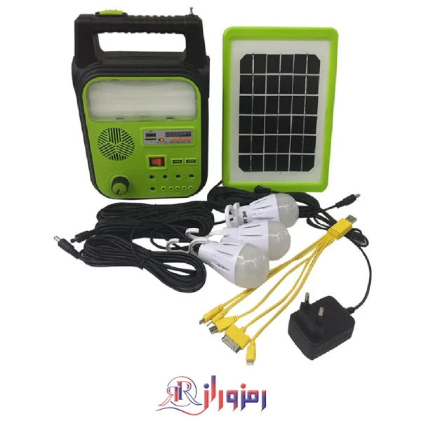 سیستم روشنایی خورشیدی چند کاره مدل AT_9012B