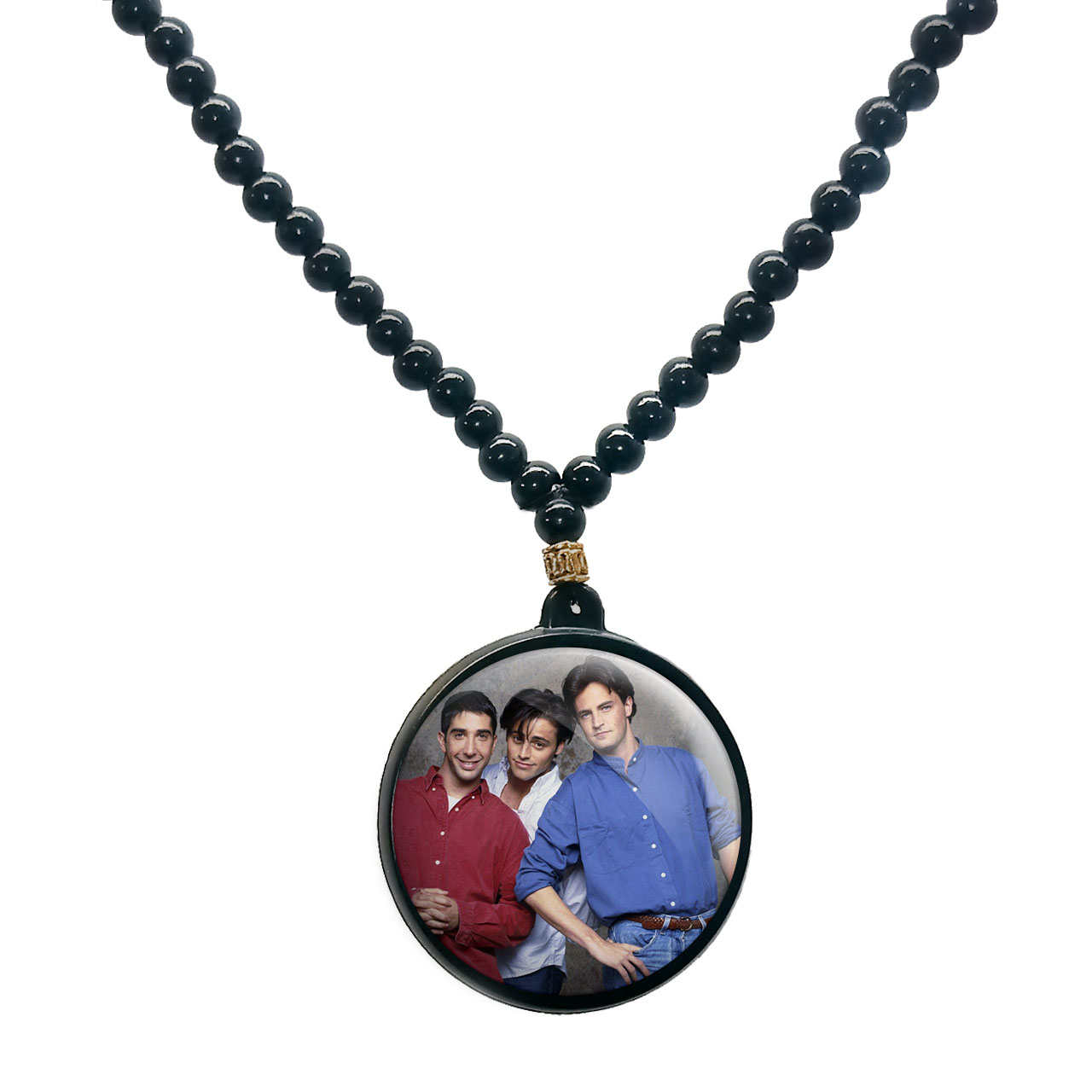 گردنبند پرمانه طرح فرندز کد pmd.18998 مدل دو طرفه