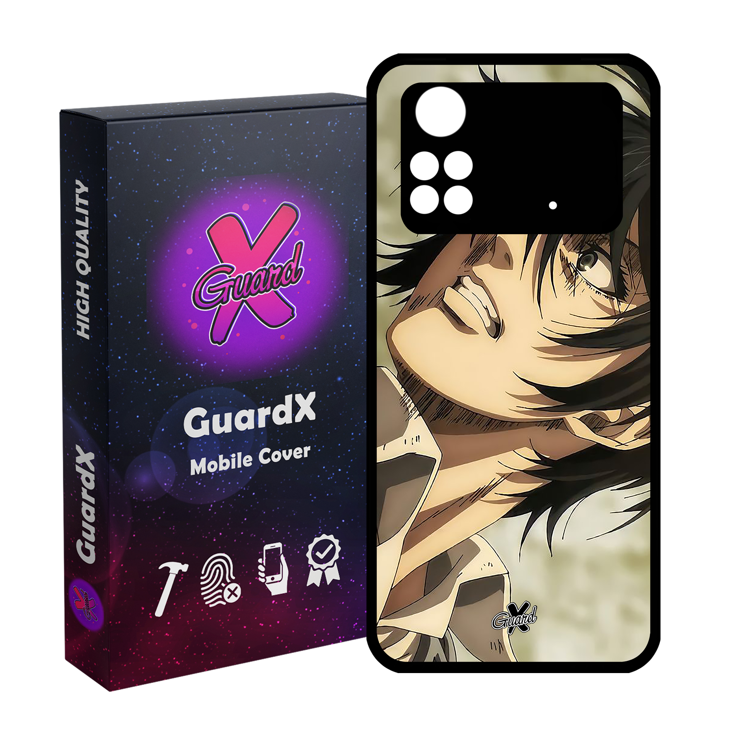 کاور گارد ایکس طرح میکاسا انیمه مدل Glass10546 مناسب برای گوشی موبایل شیائومی Poco M4 Pro 4G