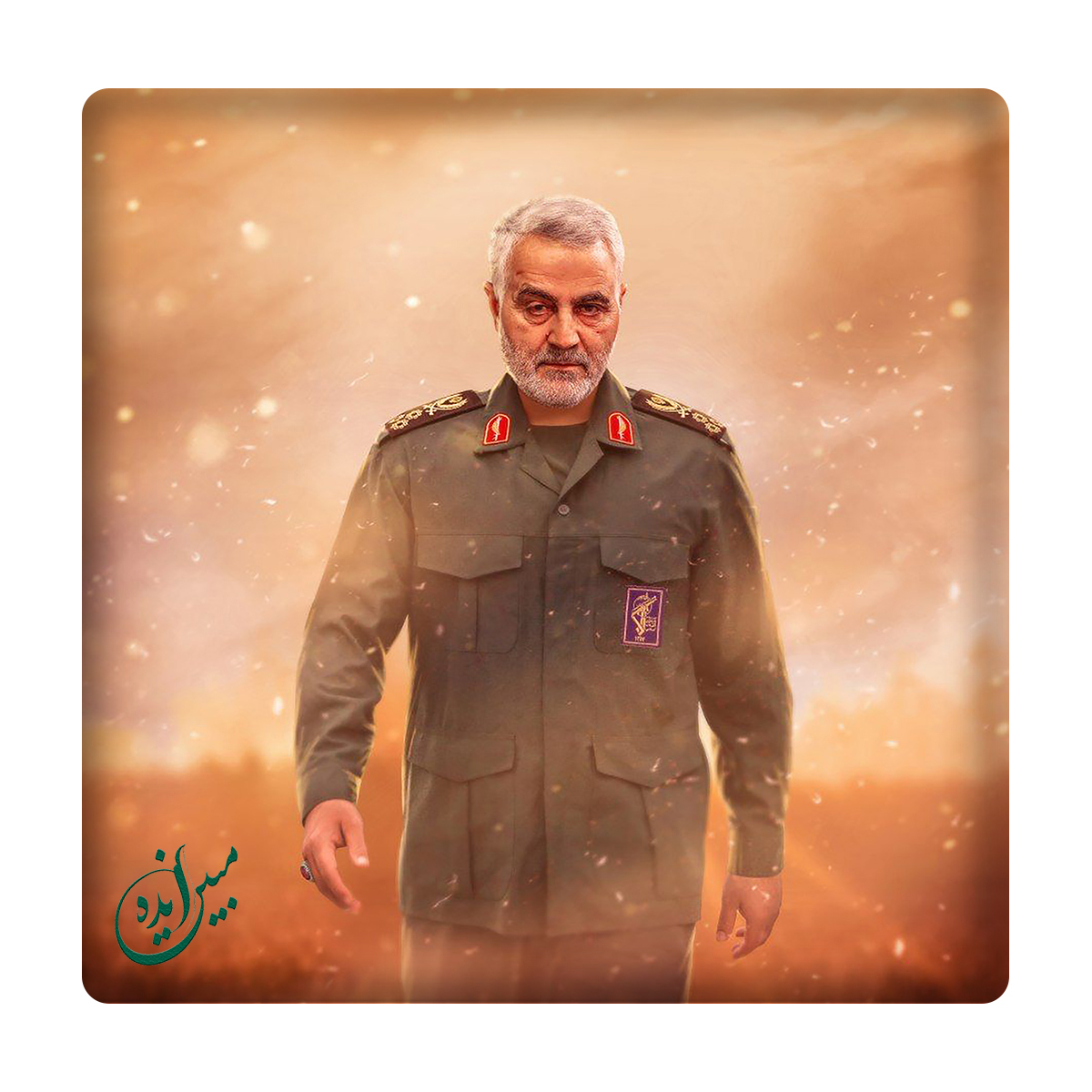 کاشی مبین ایده مدل حاج قاسم سلیمانی km10 کد 850