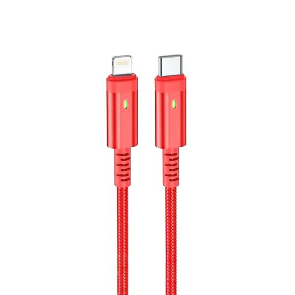 کابل تایپ سی به لایتنینگ 20W بروفون مدل BU38 طول 1.2 متر