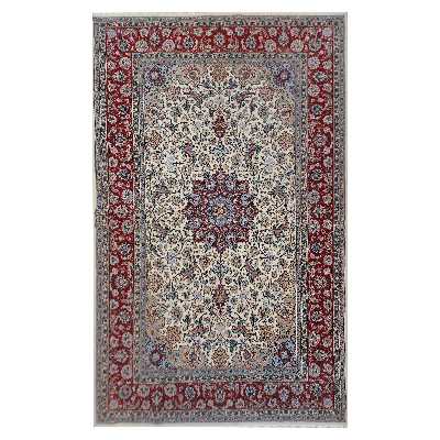 فرش دستبافت سه و نیم متری طرح لچک و ترنج جهان کد CS_0016