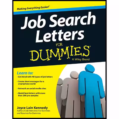 کتاب Job Search Letters For Dummies اثر Joyce Lain Kennedy انتشارات For Dummies