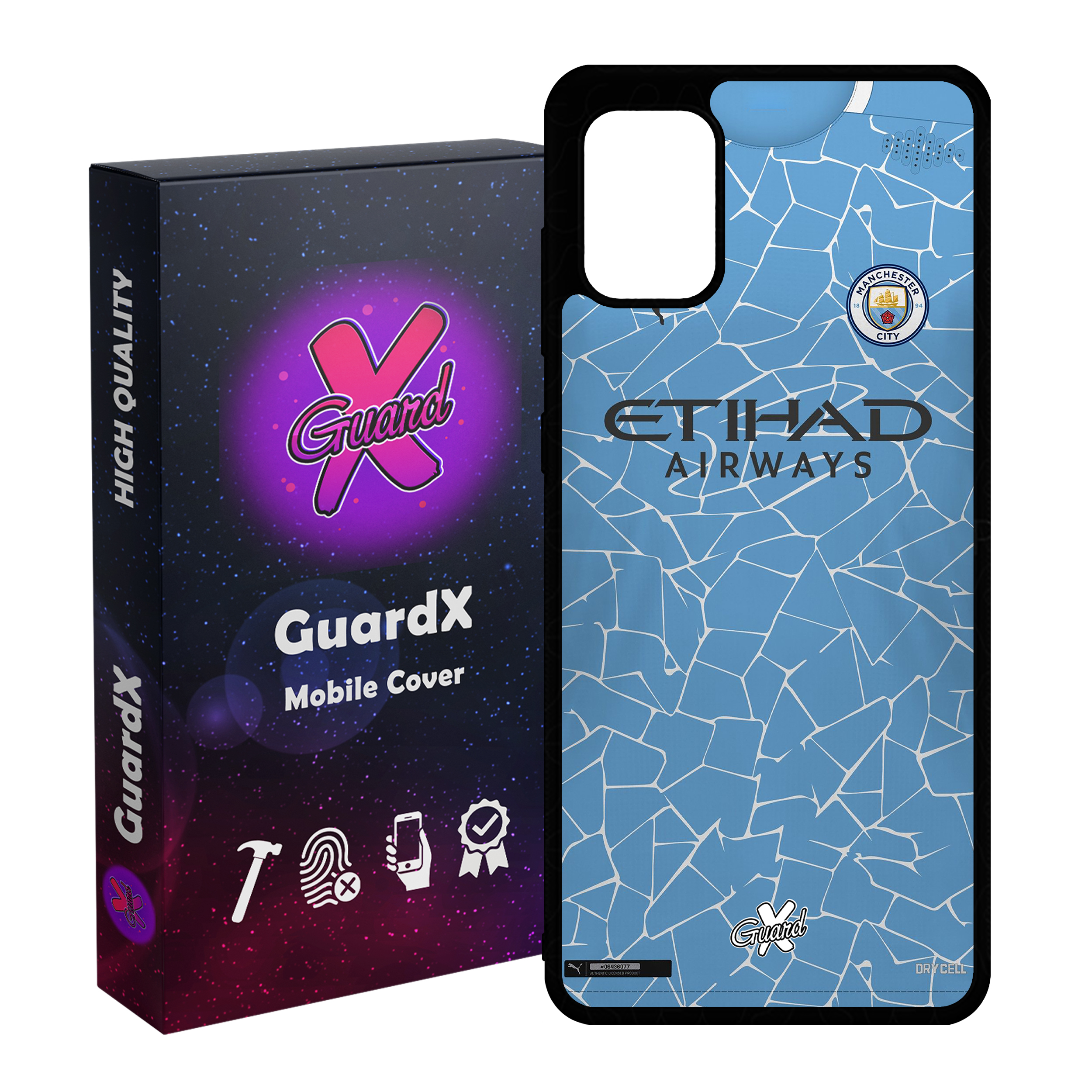 کاور گارد ایکس طرح Manchester City مدل Glass10249 مناسب برای گوشی موبایل سامسونگ Galaxy A51